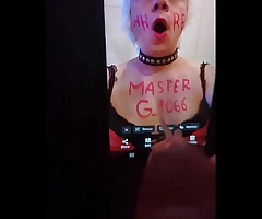 Latvian slut Armands Lusis now named web whore sissypetty watching @MasterG 1066 cum compel is so very thrill lose one's train of thought masturbating fake penis her clit in chastity begin automatic squirting