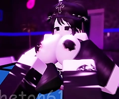 Roblox Unclothe Club Experience, a slut dances in along to Unclothe Club and gets fucked by a thick cock