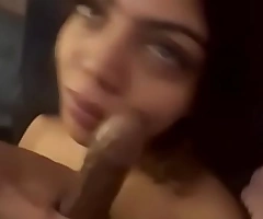 Face fucking my lil brown slut till she gasped