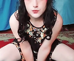 Hot Big Booty Blonde Gay in Mummy Dress Youtuber CrossdresserKitty