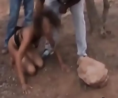 African sex victim eats actual filth