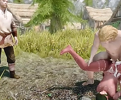 Skyrim Slut Fucks a King, a Priest, with an increment of someone’s Husband (Muse Compilation)