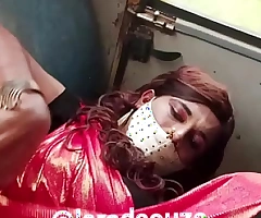 Indian sissy slut Lara D'Souza sexy flick in motor coach