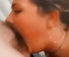 Horny slut loves taking cock in the alongside of her throat