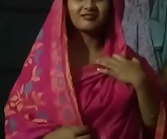 Indian desi become man striped wide of husband