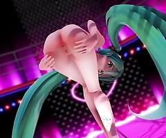 Hatsune Miku happenstance circumstances anal sex for rub-down the first maturity and loves it MMD - Apart from [KATSUOO]