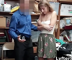 Thief teen strip searched and fucked by bureaucrat