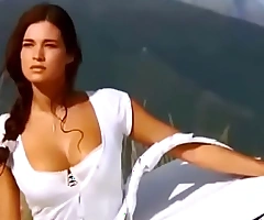 Italian goddess in white sundress