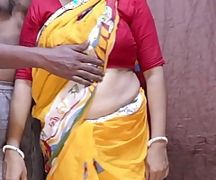 Hot full-grown milf mediocre married rhetorical aunty thus creampie fucking with spouse guests in her home desi horny indian aunty in sexy saree half-shirt coupled with skirt big tits beautyfull bengali boudi fucking coupled with sucking cock coupled with balls