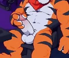 Furry Joyful Tiger