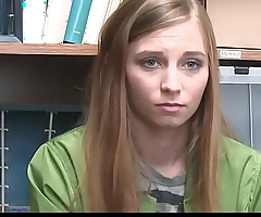 TeenRobber - Tiny Blonde Shoplifter Agrees To Have Sex With Officer Be worthwhile for No Charges - Ava Parker