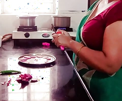 Desi Indian Big Boobs Stepmom Arya Fucked by Stepson in Nautical galley while Cooking.