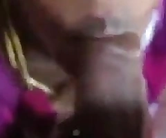 Tamil girl gets facial cumshot