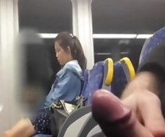 Chinese girl awaiting readily obtainable my cock readily obtainable the bus