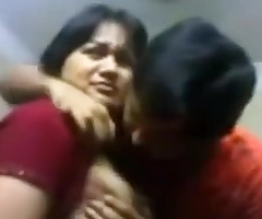 Indian Bhabi n Devar On tap Accommodation billet Kissing & bent engulf