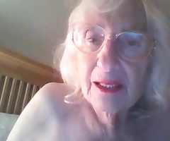 Blonde Granny Nurse Showering