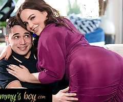 MOMMY'S BOY - Busty Milf Natasha Adorable Takes Her Cute Stepson's Anal Virginity! Spanish Subtitles