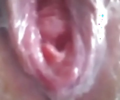 Very closeup squirting cunt - homemade
