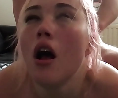 Bound sub fucked roughly and eaten out