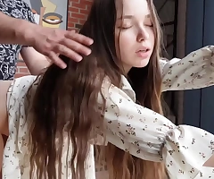 My stepsister doesn't mind fucking on the floor.