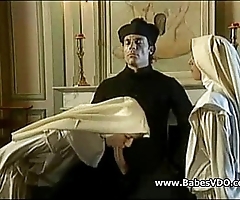 Nuns fuck alongside celebrant with an increment of fisting